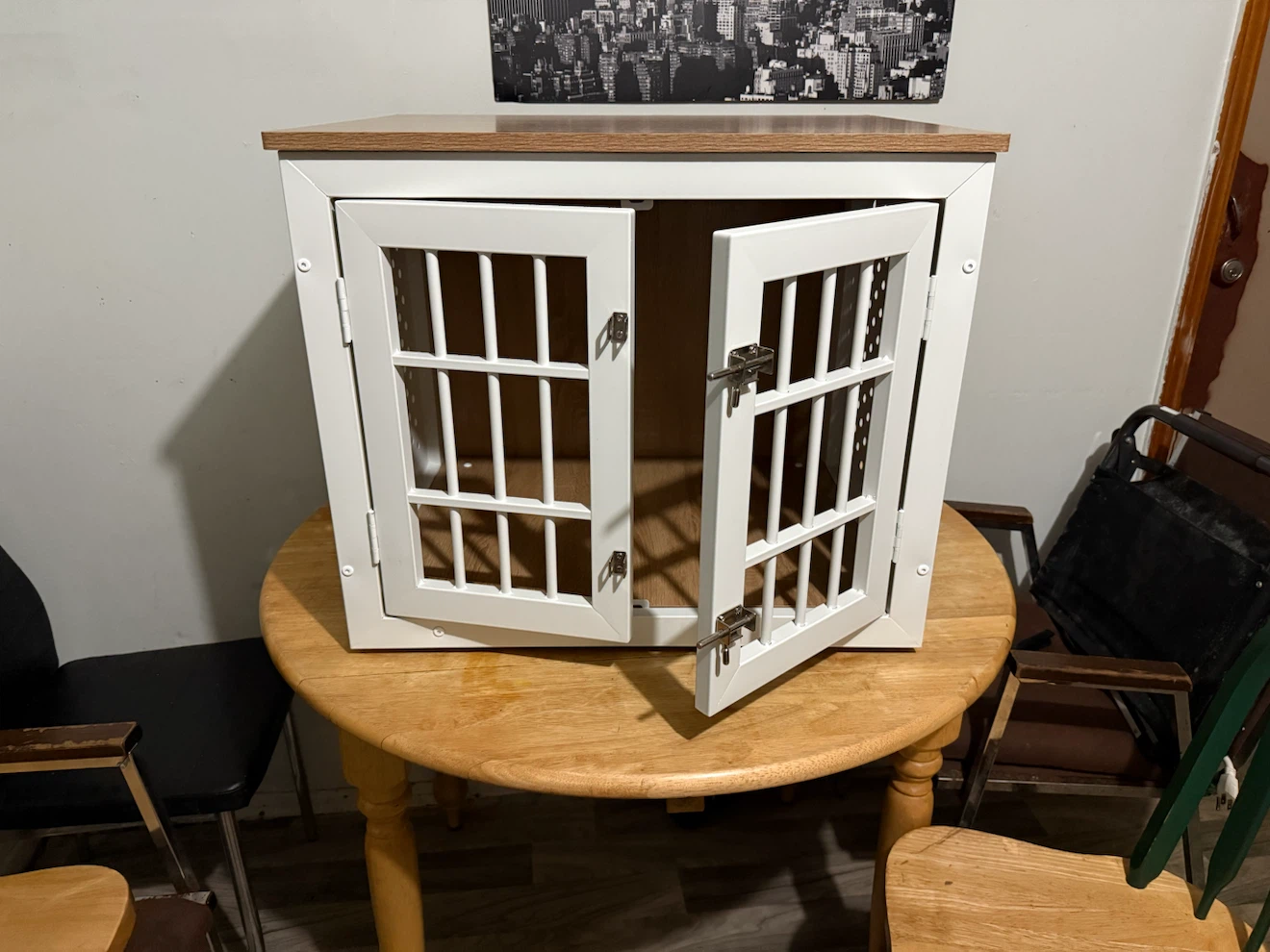 White Furniture-Style Dog Crate - photo 3