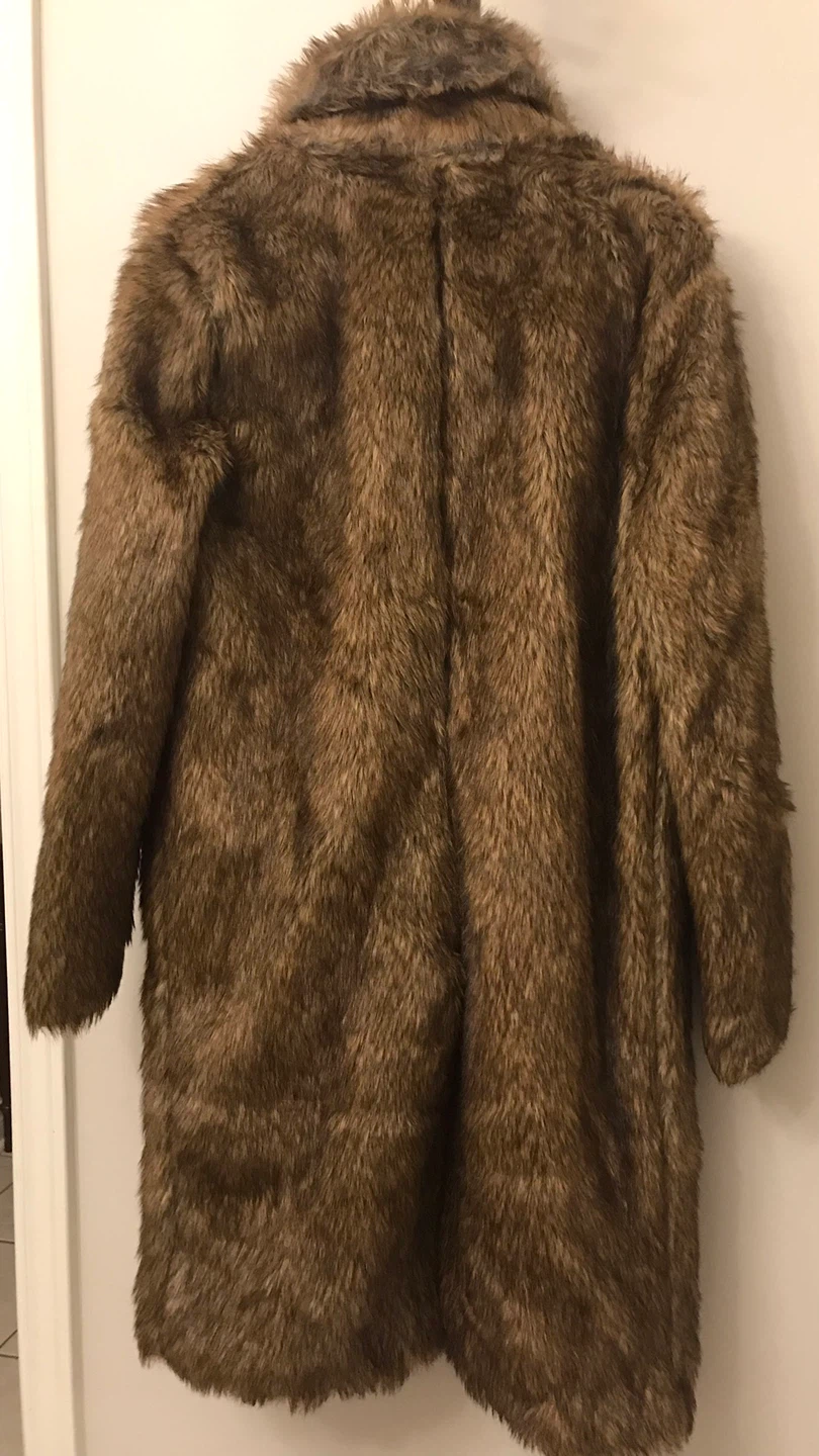 Men’s Fashion Nova Faux Fur Coat Size S - photo 5
