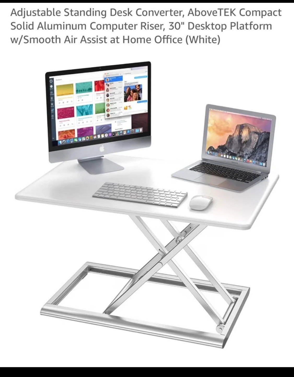 AboveTEK Compact Adjustable Standing Desk Converter