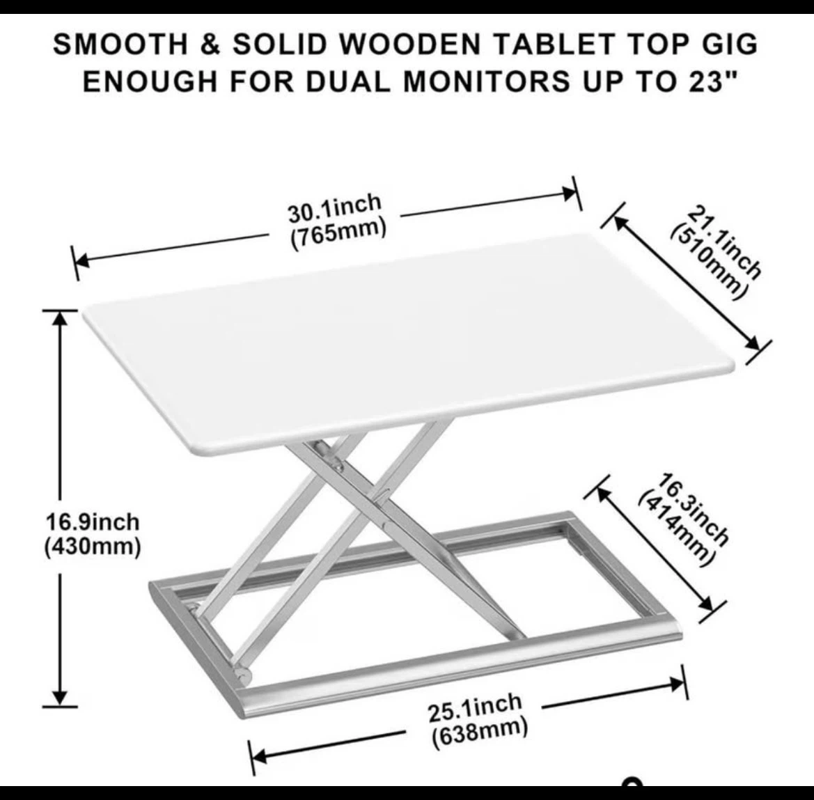 AboveTEK Compact Adjustable Standing Desk Converter - photo 2