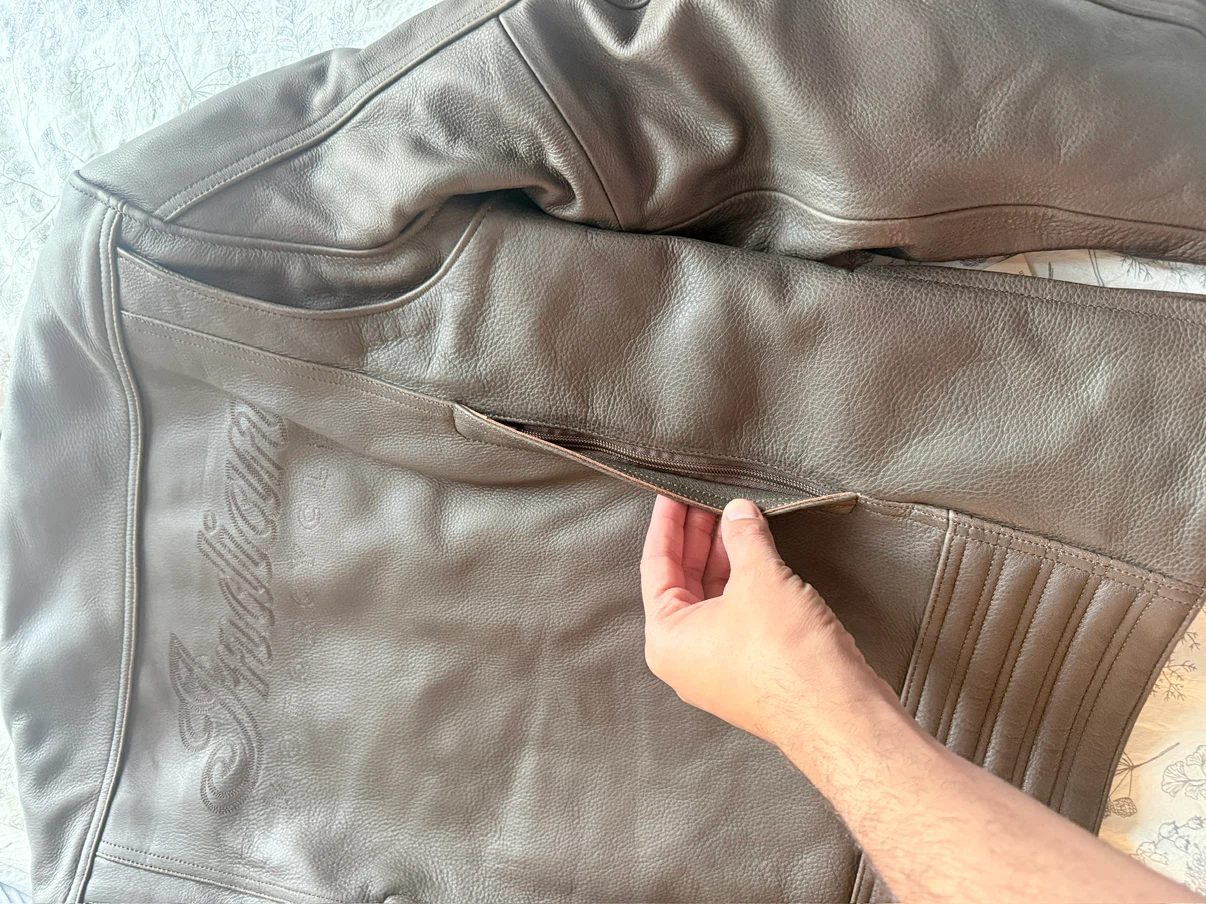 Indian Motorcycle Brown Leather Jacket - photo 3