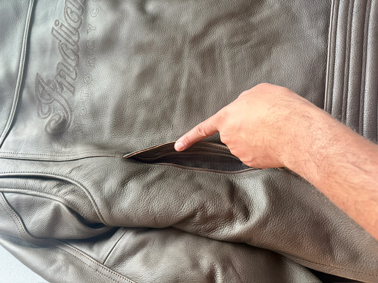 Indian Motorcycle Brown Leather Jacket - photo 4