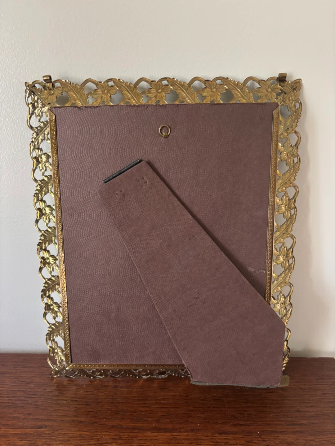 Vintage Religious Icon in Ornate Metal Frame - photo 3