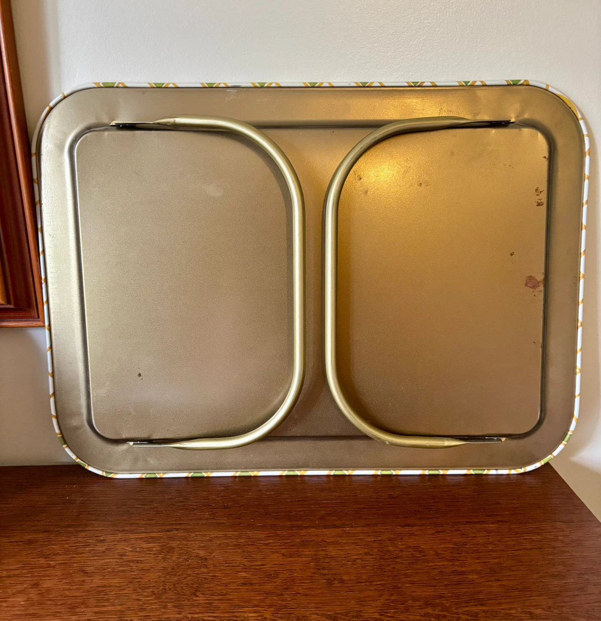 Vintage LaVada Floral Metal Serving Tray - photo 5
