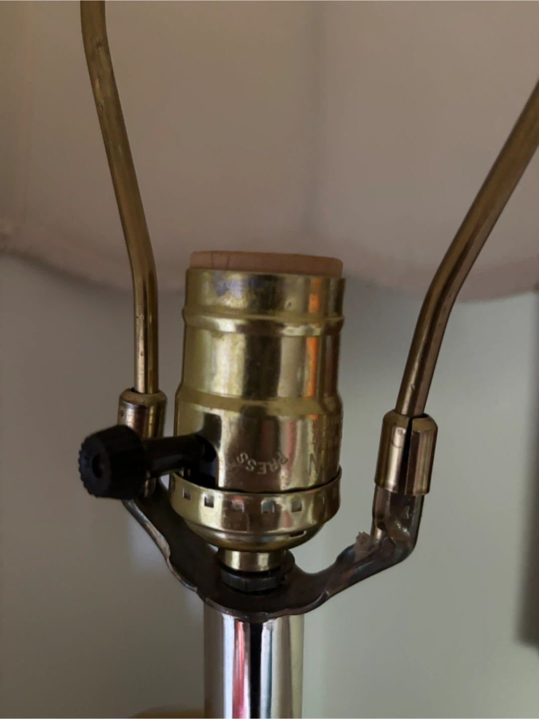 Vintage Brass Calla Lily Table Lamp - photo 2