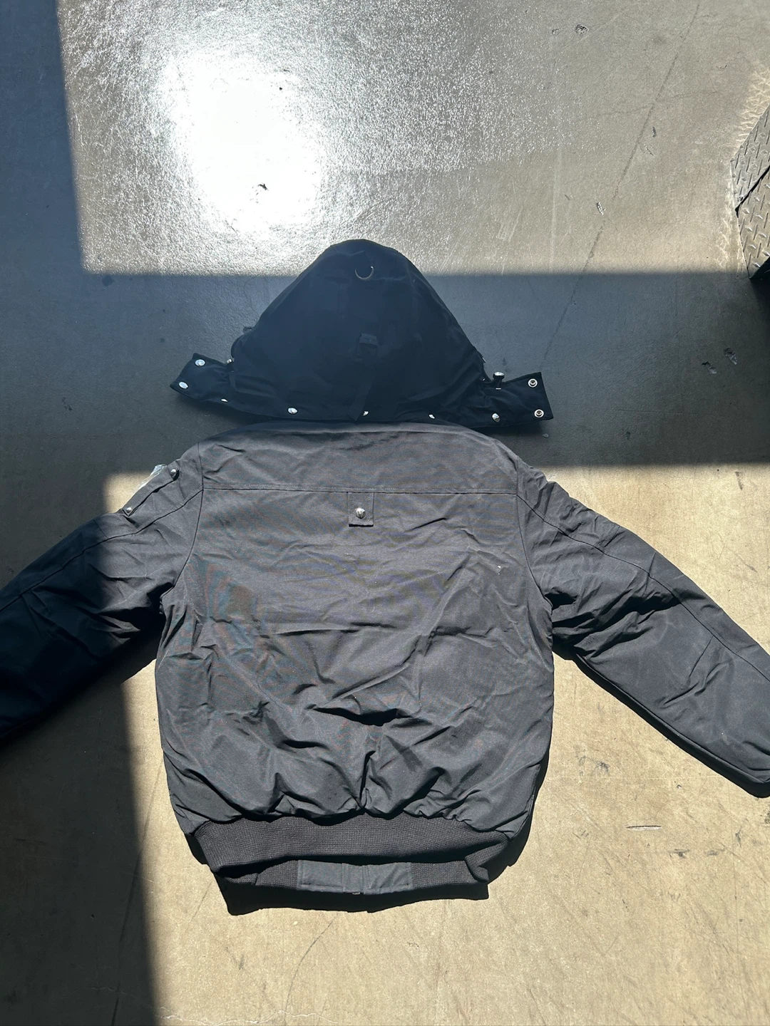 Moose Knuckles Black Down Bomber Jacket - photo 5