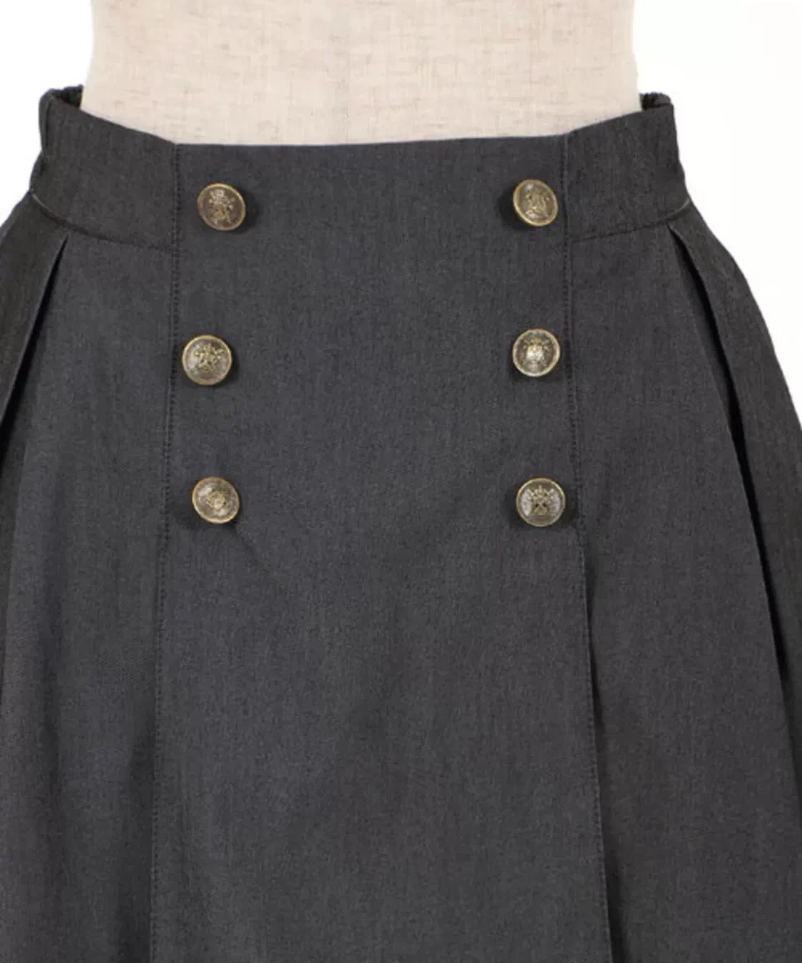 Japanese style elastic high-waisted slimming A-line skirt