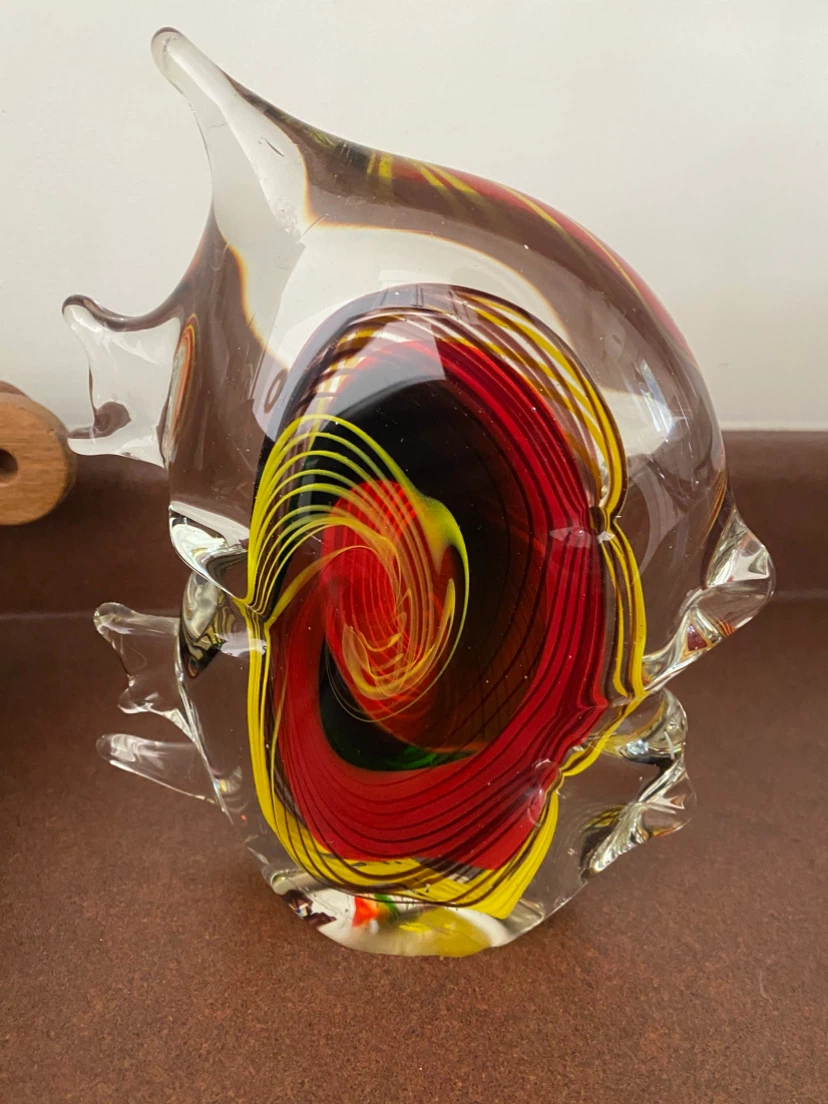 Vintage Murano Glass Fish Sculpture