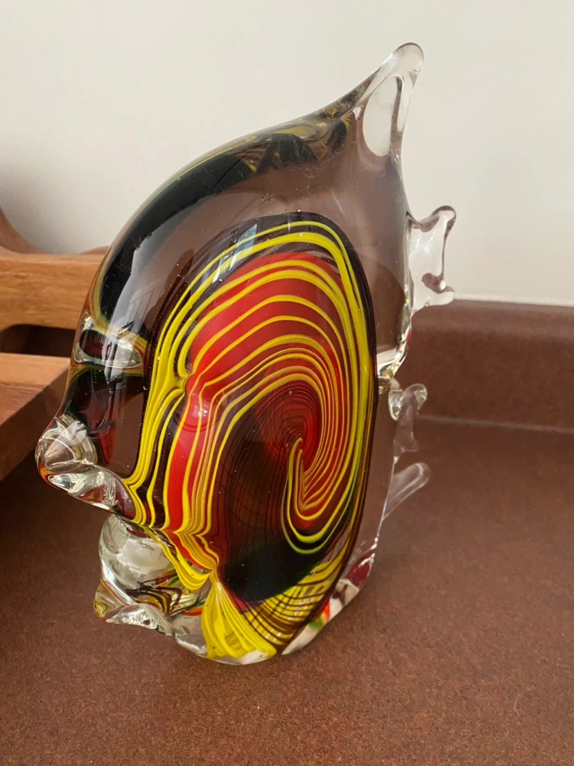 Vintage Murano Glass Fish Sculpture - photo 2
