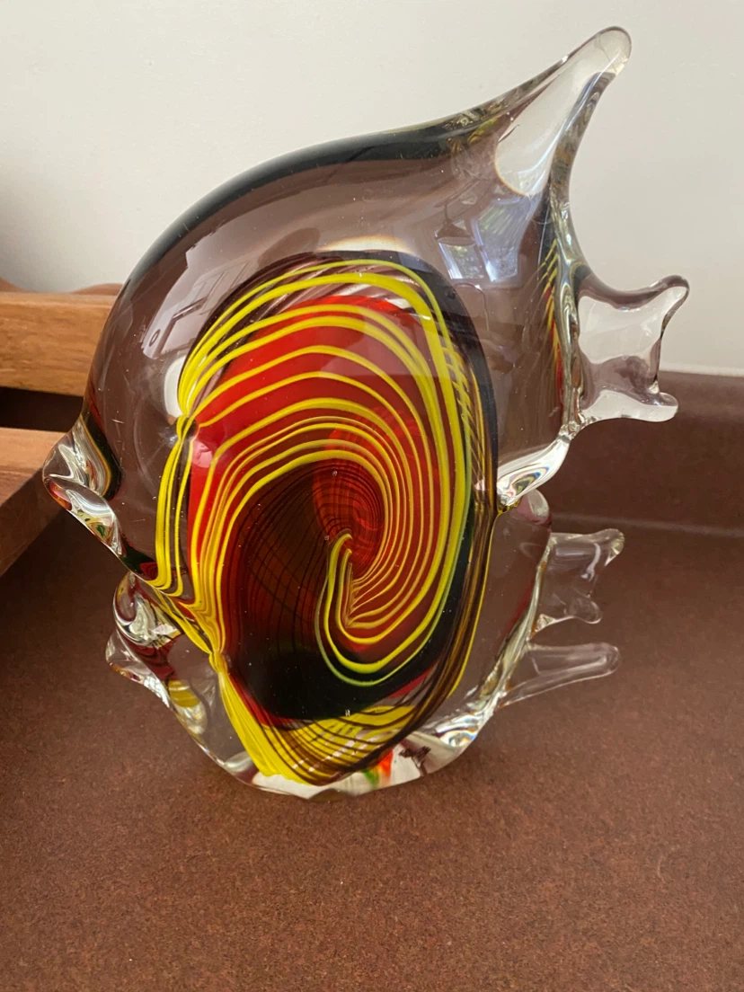 Vintage Murano Glass Fish Sculpture - photo 3