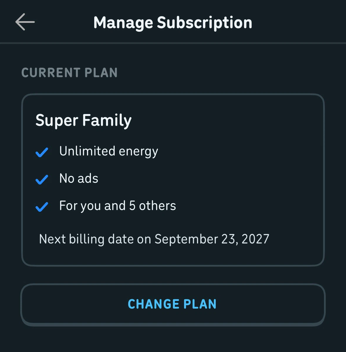 Duolingo Family Plan Subscription