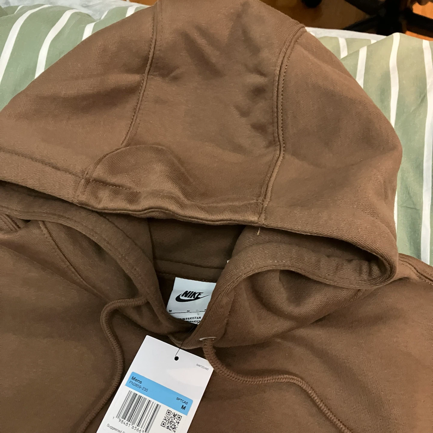 Nike Men's Brown Hoodie - Size Medium - photo 3