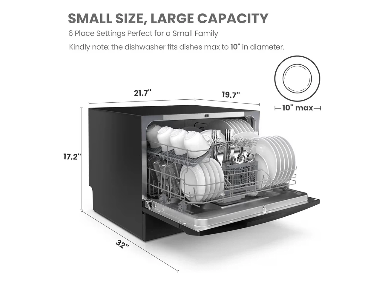 Comfee Countertop Dishwasher - photo 2