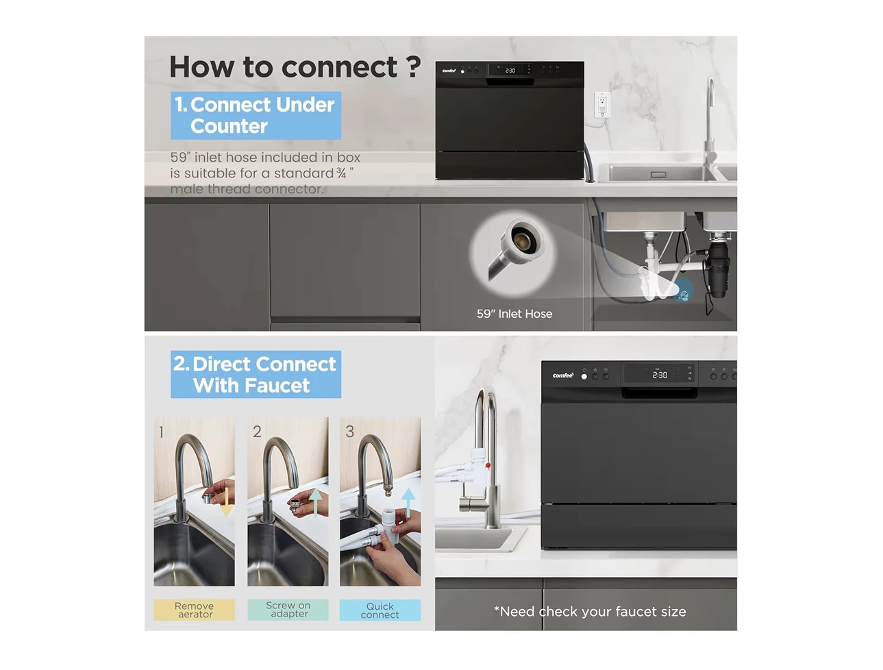 Comfee Countertop Dishwasher - photo 3