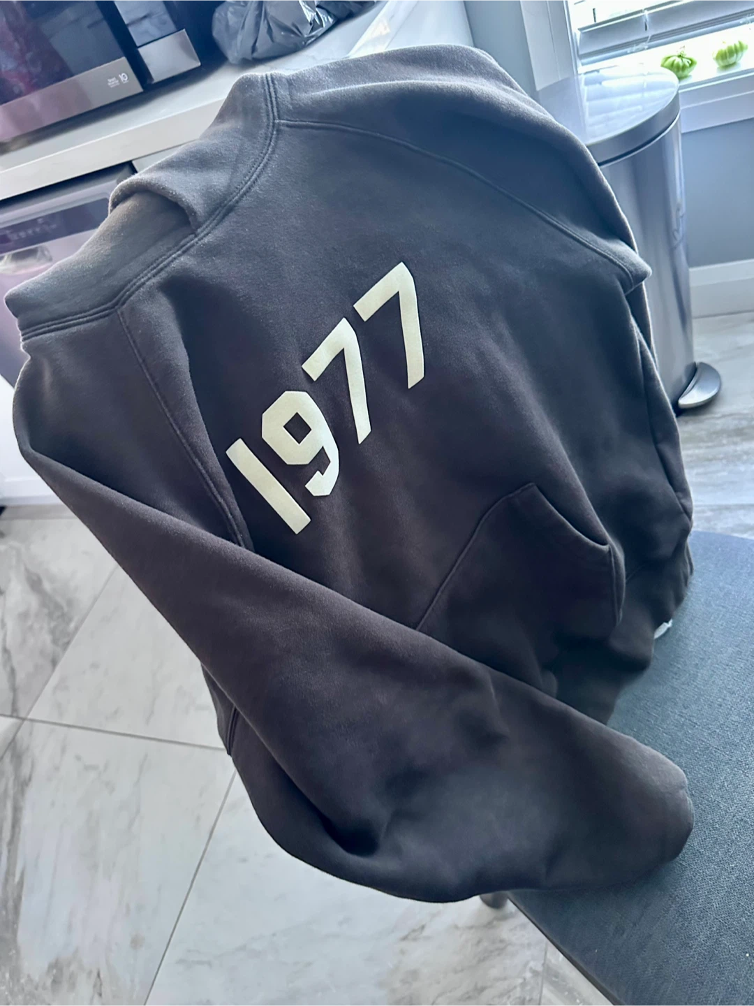 Essentials 1977 Hoodie - Dark Grey