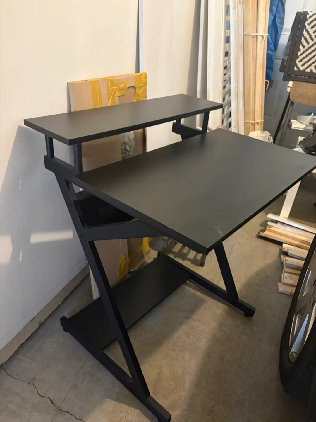 Black Z-Frame Standing Desk
