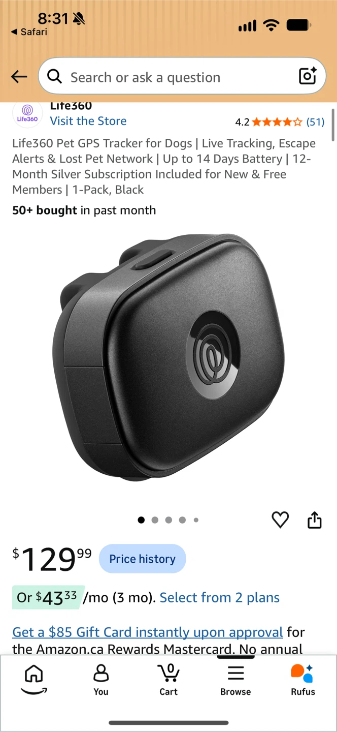 Life 360 pet tracker just unboxed never used - photo 3