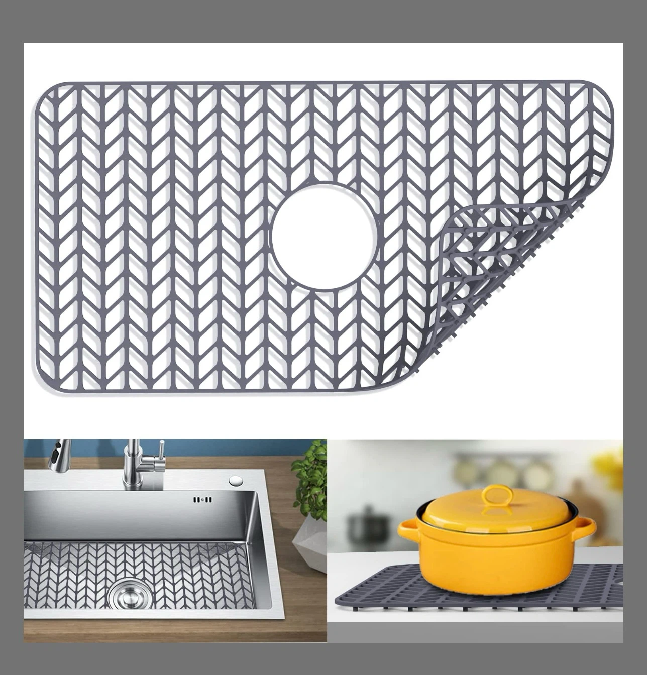 Silicone Sink Protector Mat