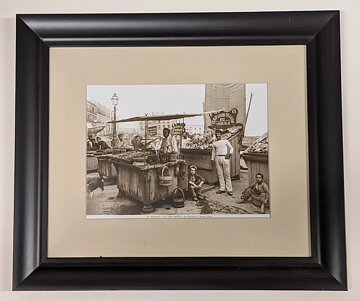 Set of 4 Framed Vintage Italian Photography Prints