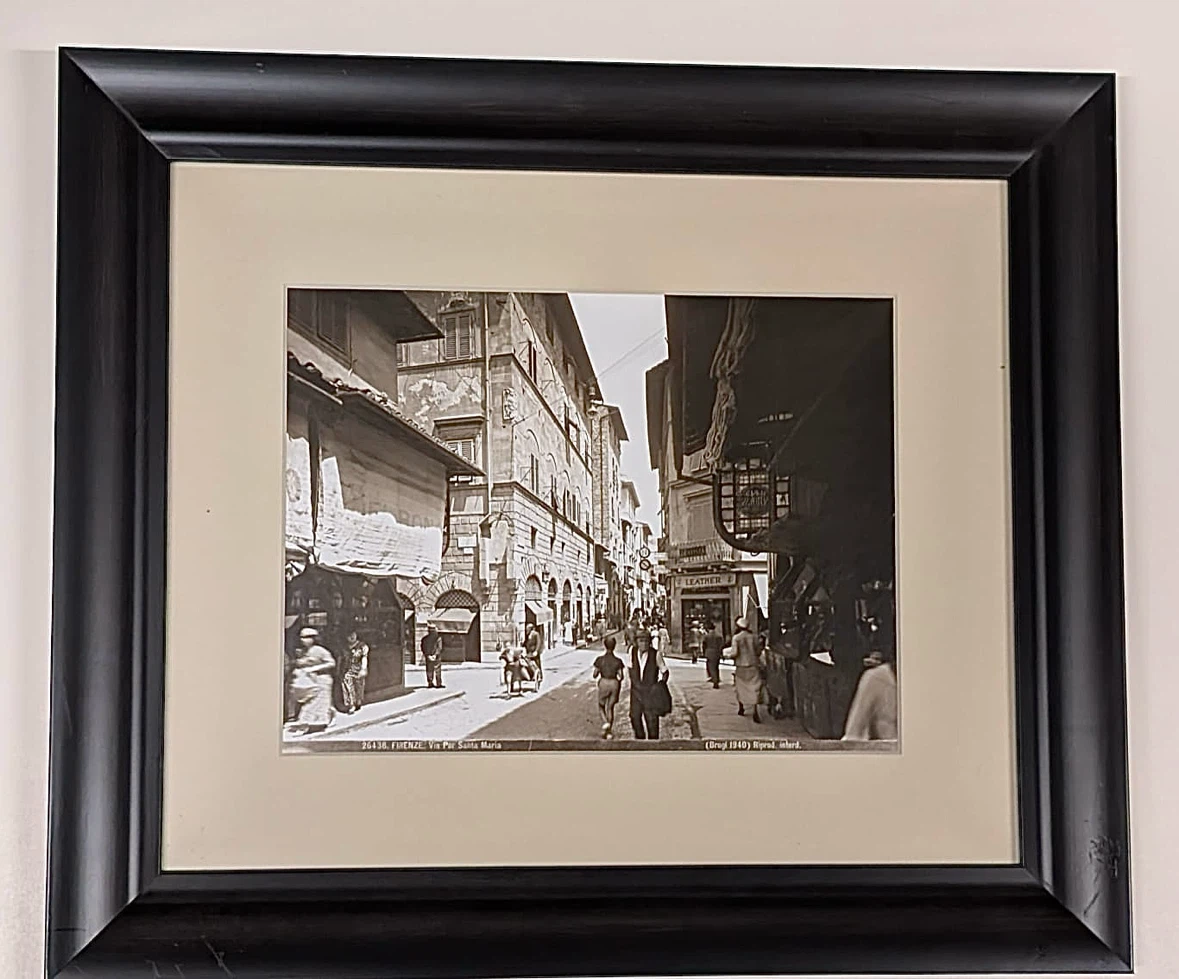 Set of 4 Framed Vintage Italian Photography Prints - photo 2