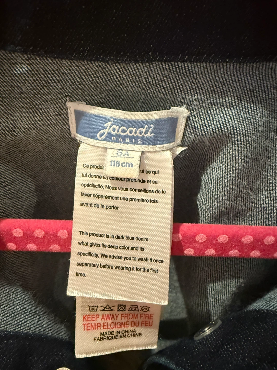 Jacadi Paris Girls Dark Denim Jacket - photo 3