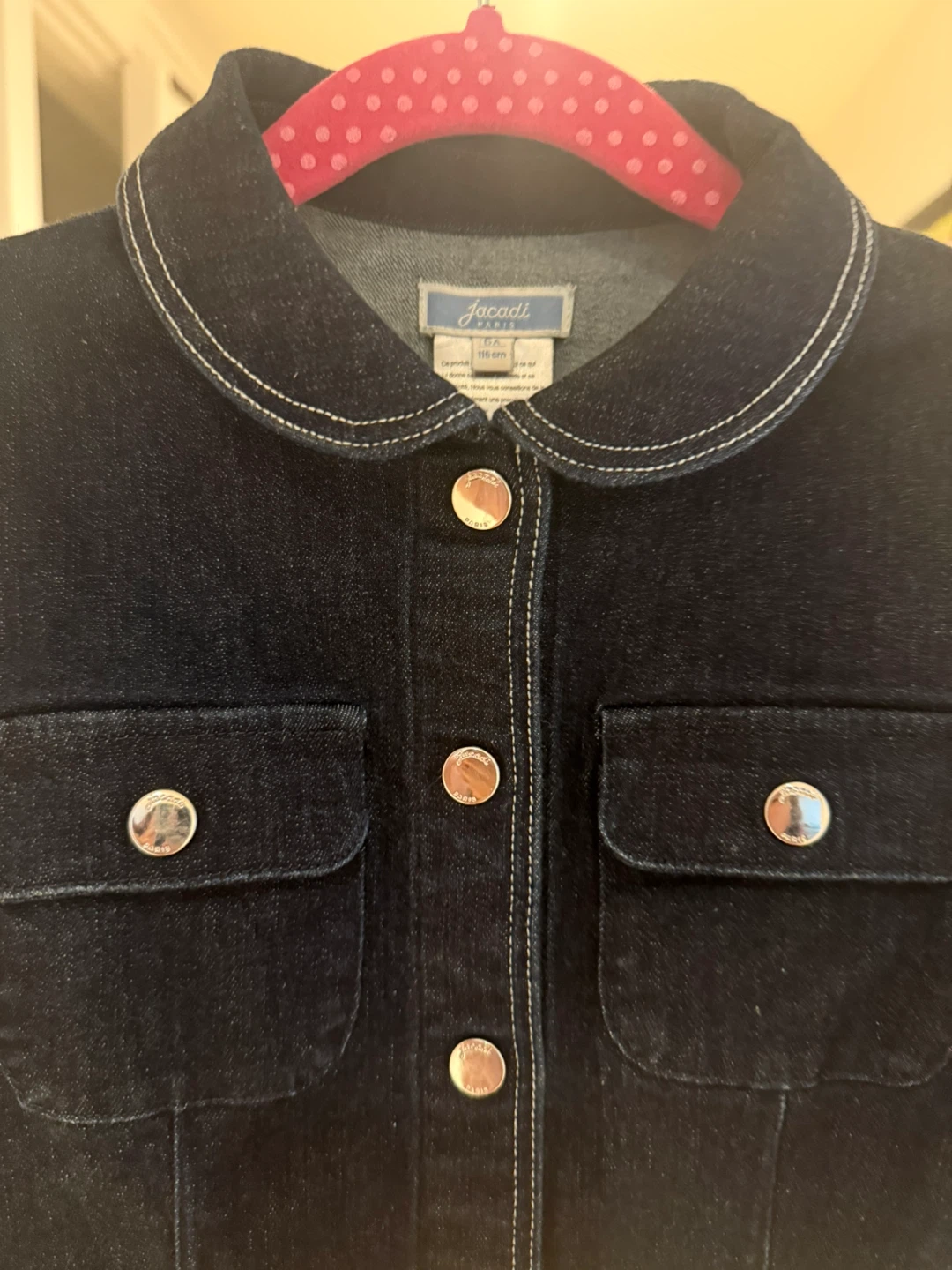 Jacadi Paris Girls Dark Denim Jacket - photo 4
