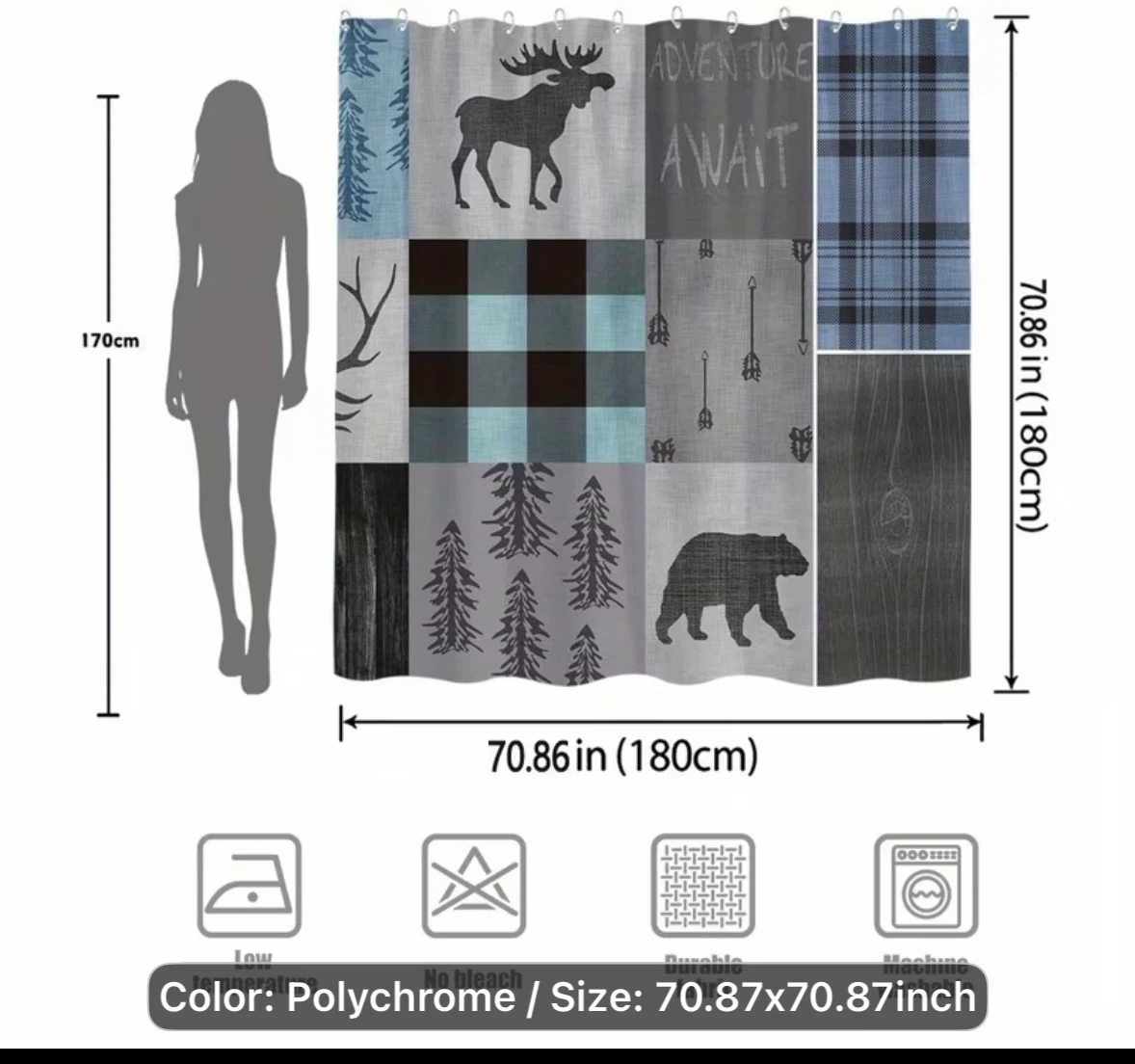 Rustic Adventure Shower Curtain - photo 2