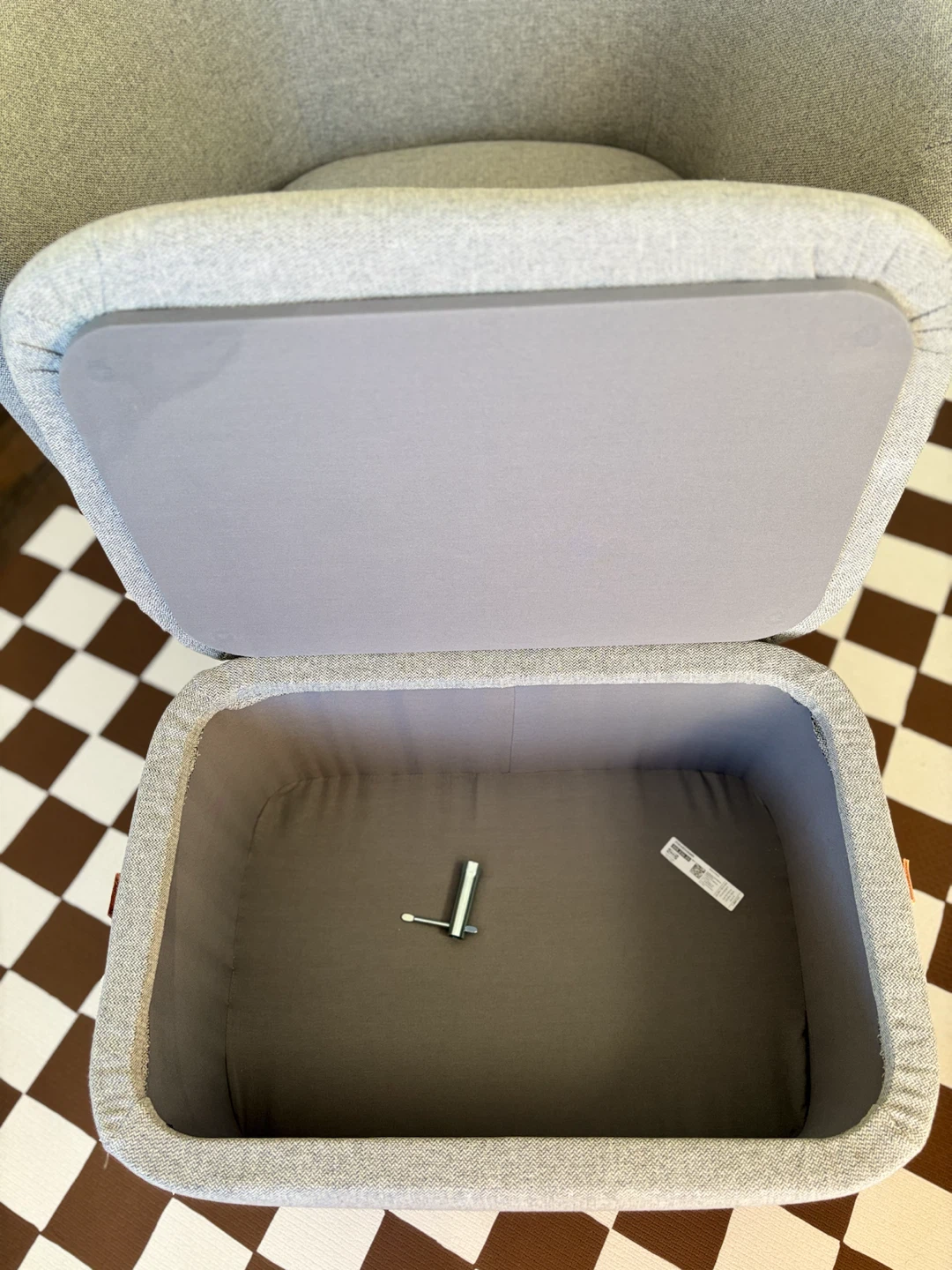 IKEA Oskarshamn wingback chair with footstool - photo 5