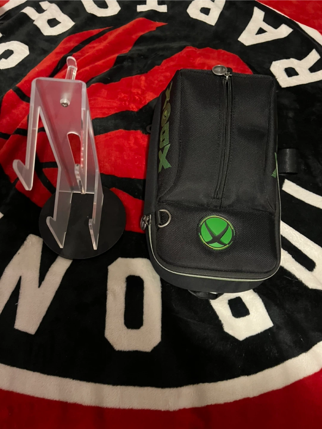 Xbox branded sling bag with controller holder