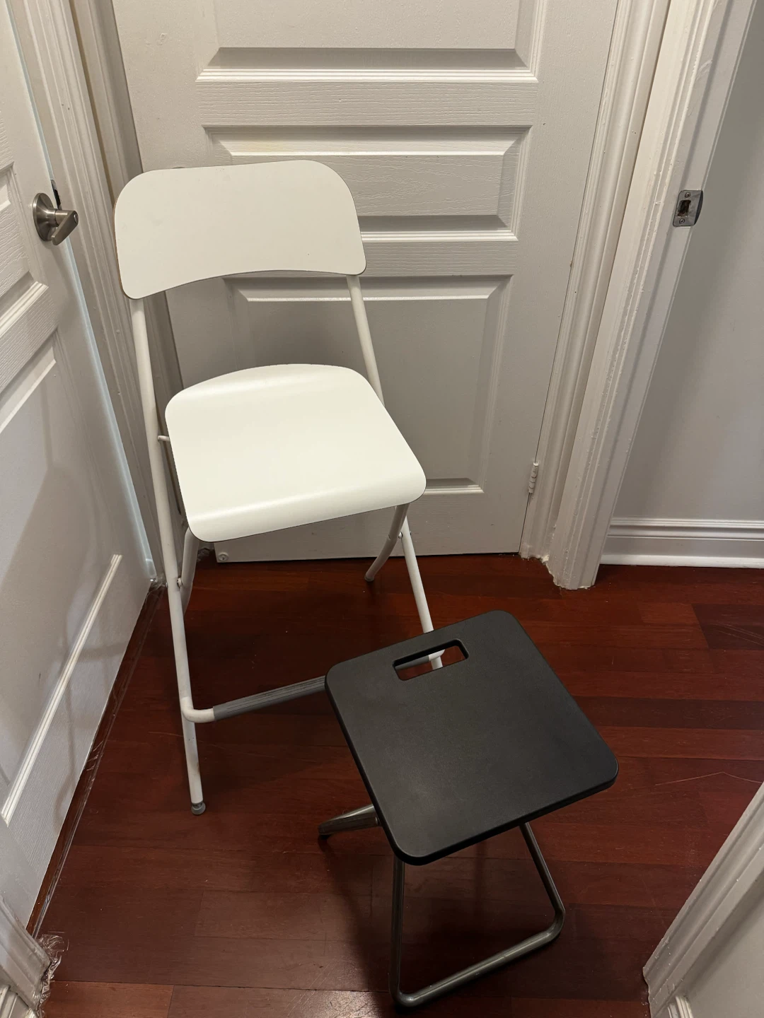 IKEA folding chair and stool set - photo 2