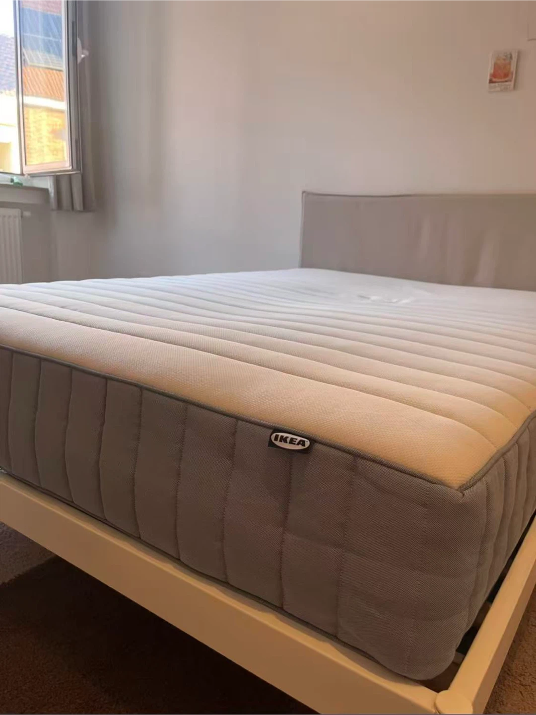 IKEA KLEPPSTAD Queen Bed Frame, White/Vissle Beige - photo 2