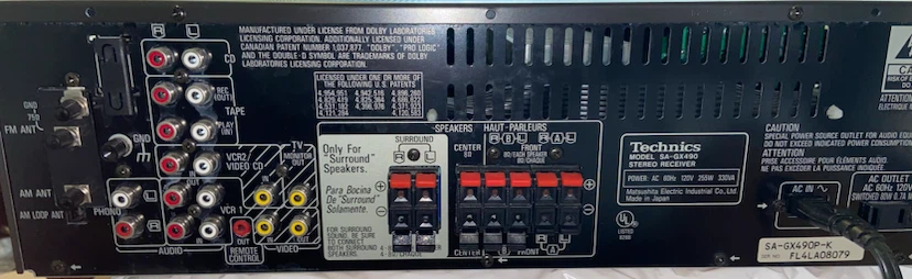 Technics SA-GX490 Stereo Receiver - photo 2