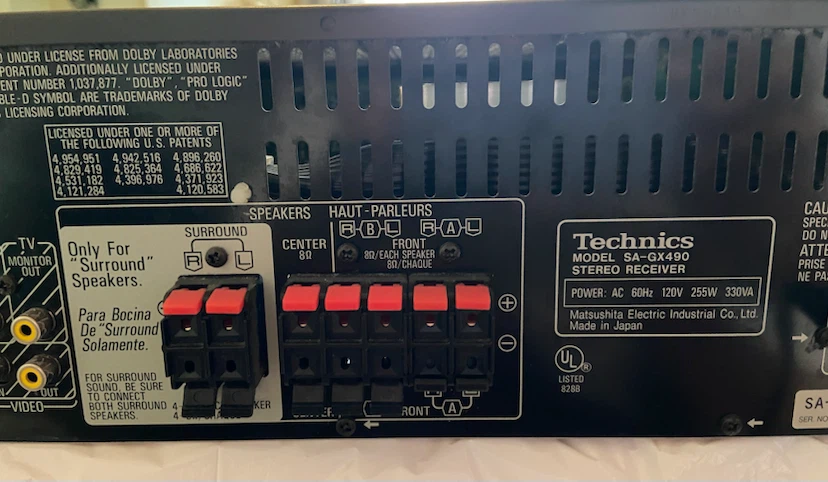 Technics SA-GX490 Stereo Receiver - photo 4