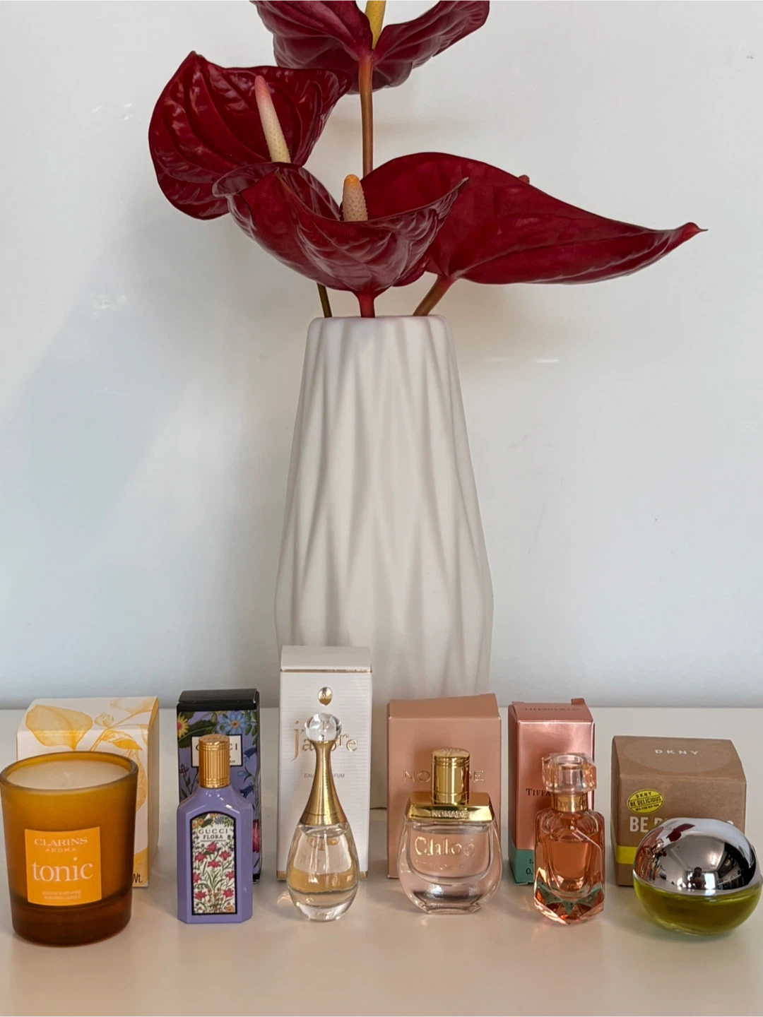 Designer Perfume Miniatures and Candle