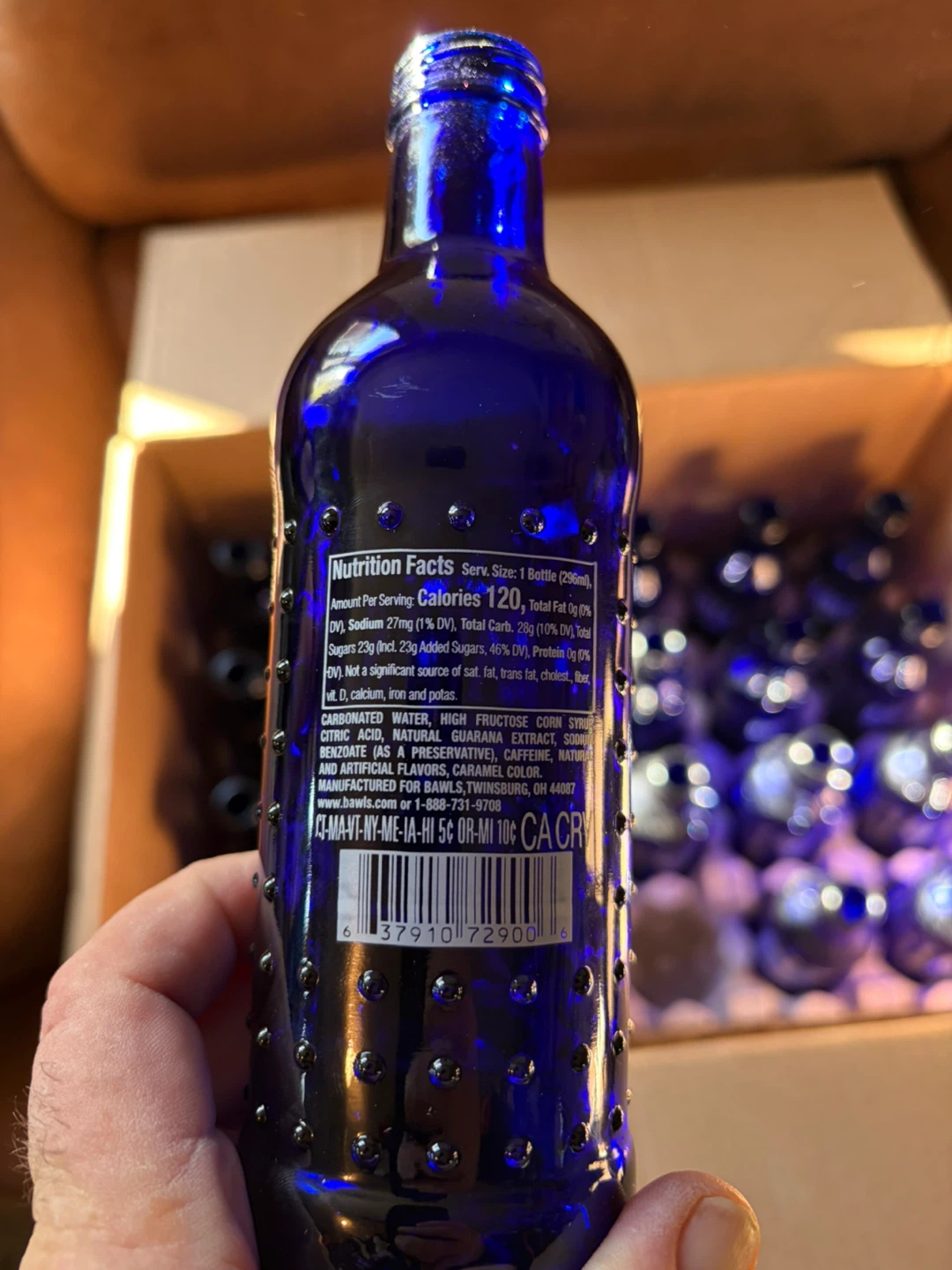 24 New empty BAWLS soda bottles/beautiful! - photo 2
