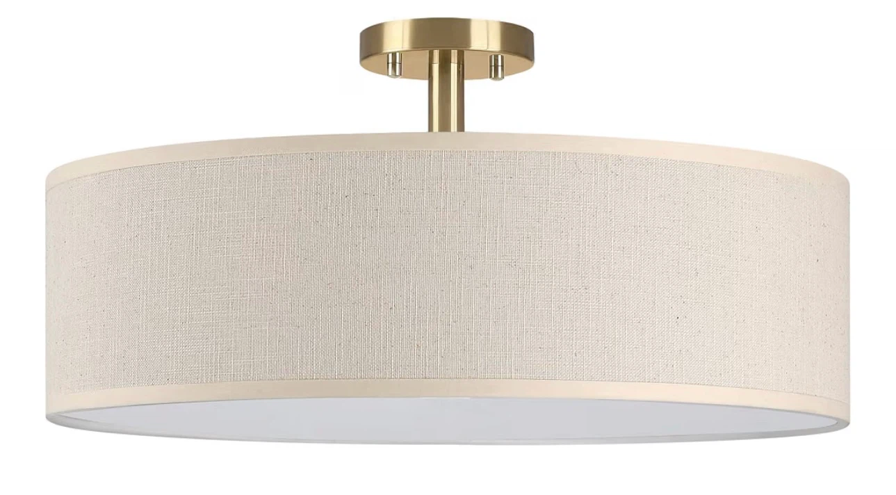 Dolaimi House 20 Inch Semi Flush Mount Light