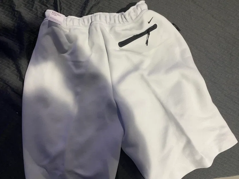 Nike Men's Tech Fleece Shorts White - photo 3