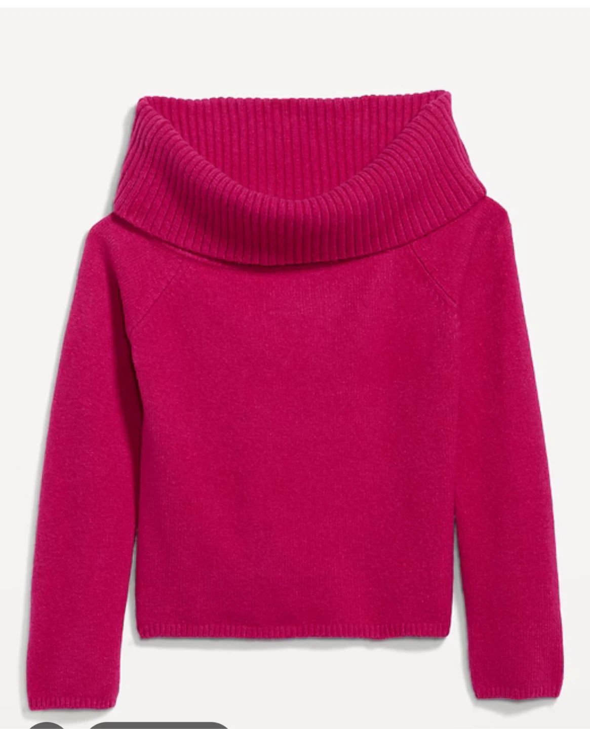 Old Navy Hot Pink Cowl Neck Sweater