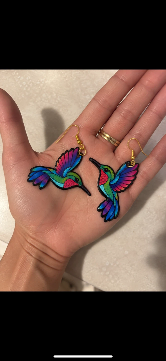 Hummingbird earrings