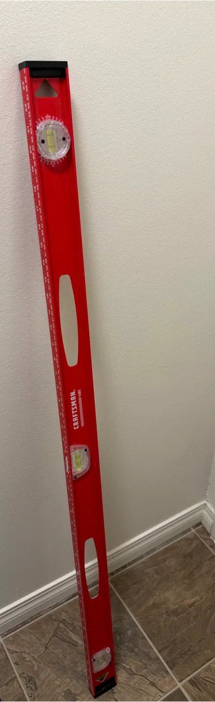 CRAFTSMAN Aluminum 48.0-in 3 Vial I-beam level