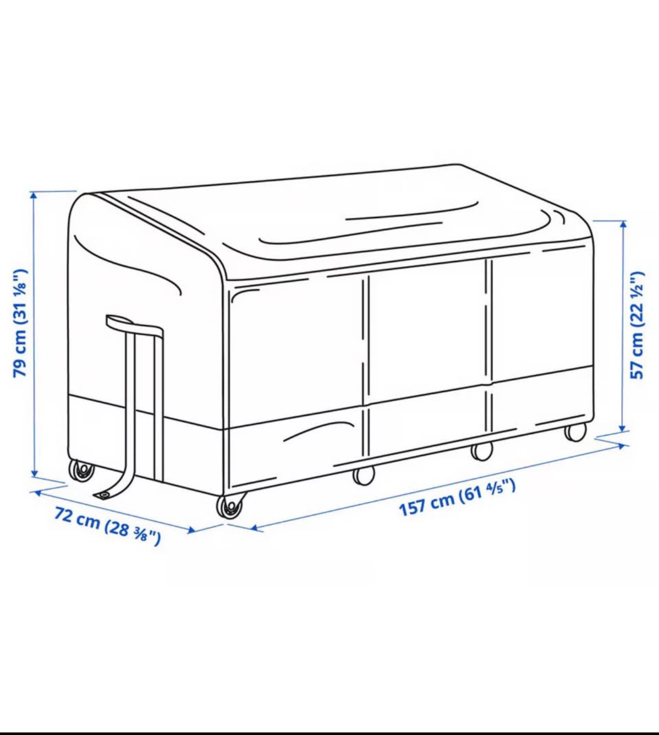 IKEA VÄTTERSÖ Outdoor Storage Box - photo 4