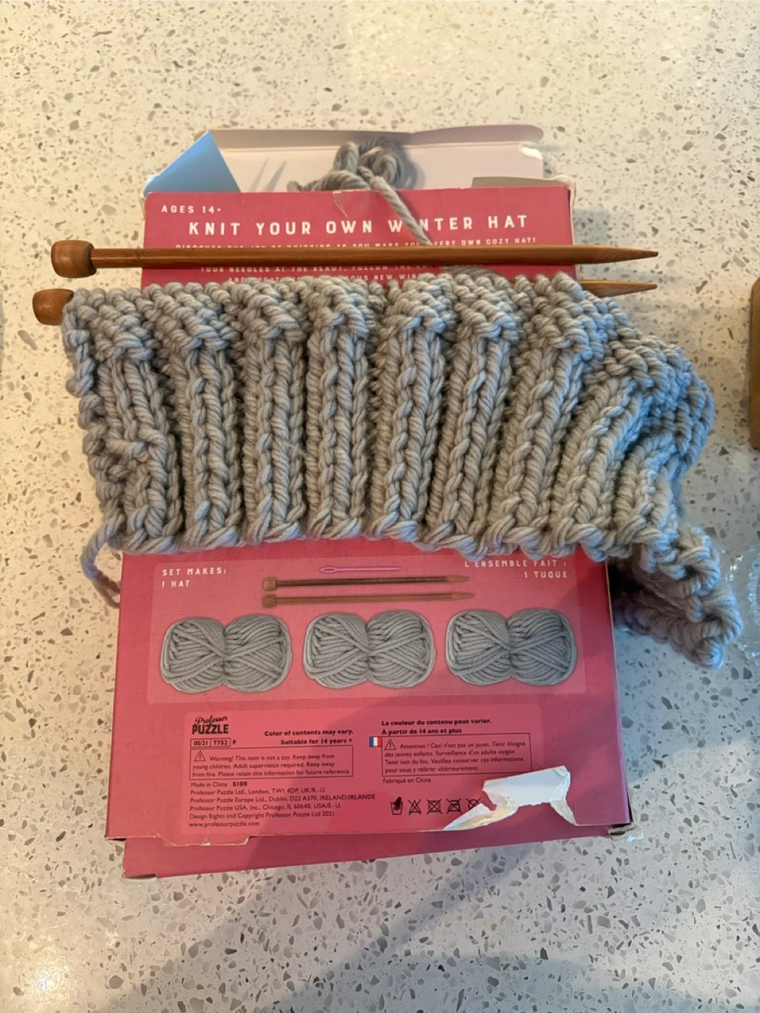 Puzzle Knit Your Own Winter Hat Kit - photo 2