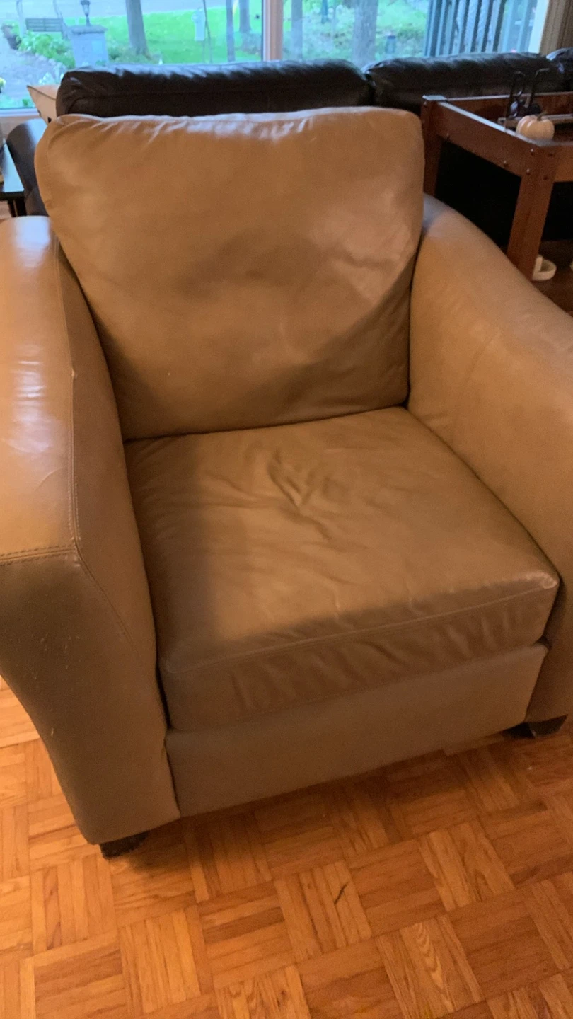 Tan Leather Armchair