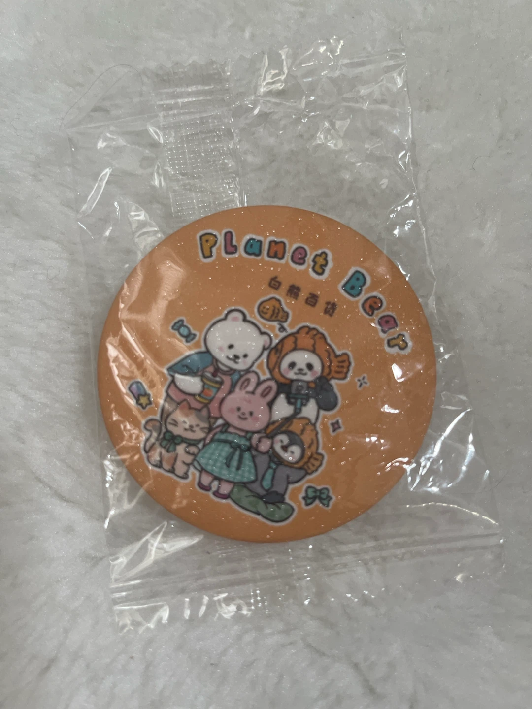 Planet Bear Pin Button