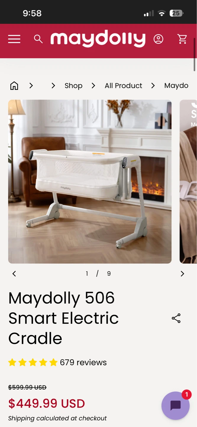 Maydolly 506 Smart Electric Cradle(bassinet & playpen) - photo 3