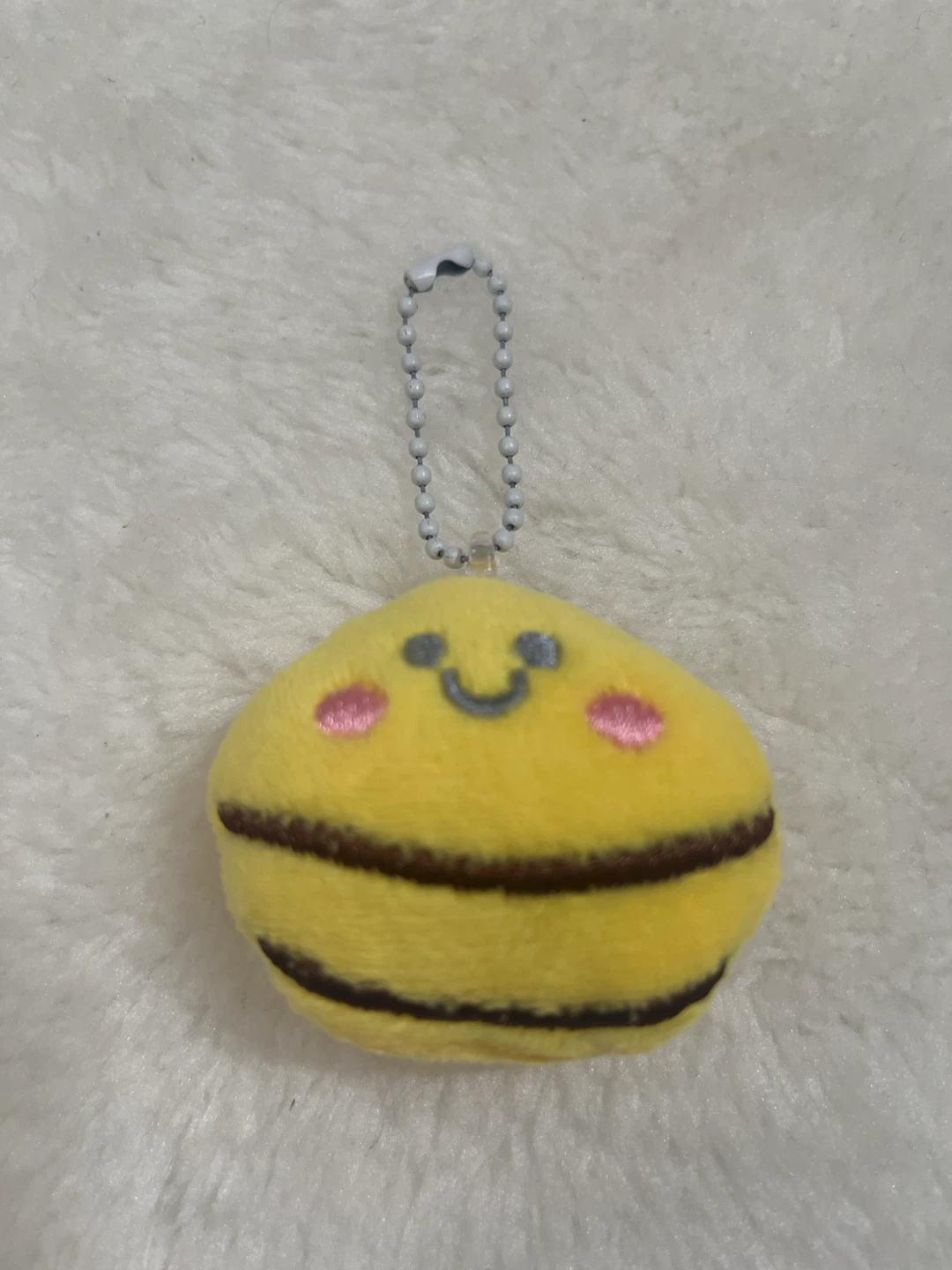 Yellow Bee Plush Keychain