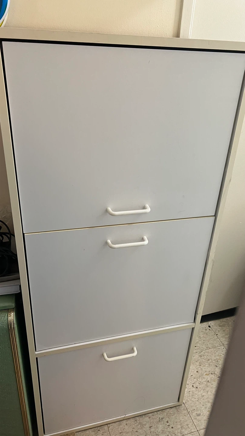 White Storage Cabinet-123 x 54 x 30.5 cm