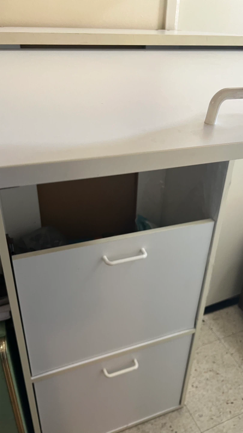 White Storage Cabinet-123 x 54 x 30.5 cm - photo 3