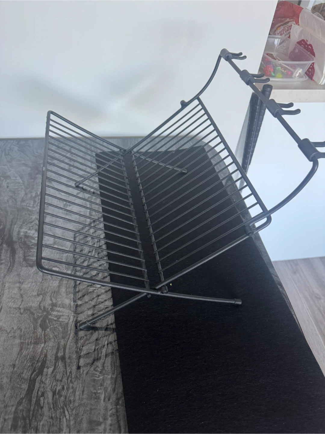 Black Metal Dish Drying Rack