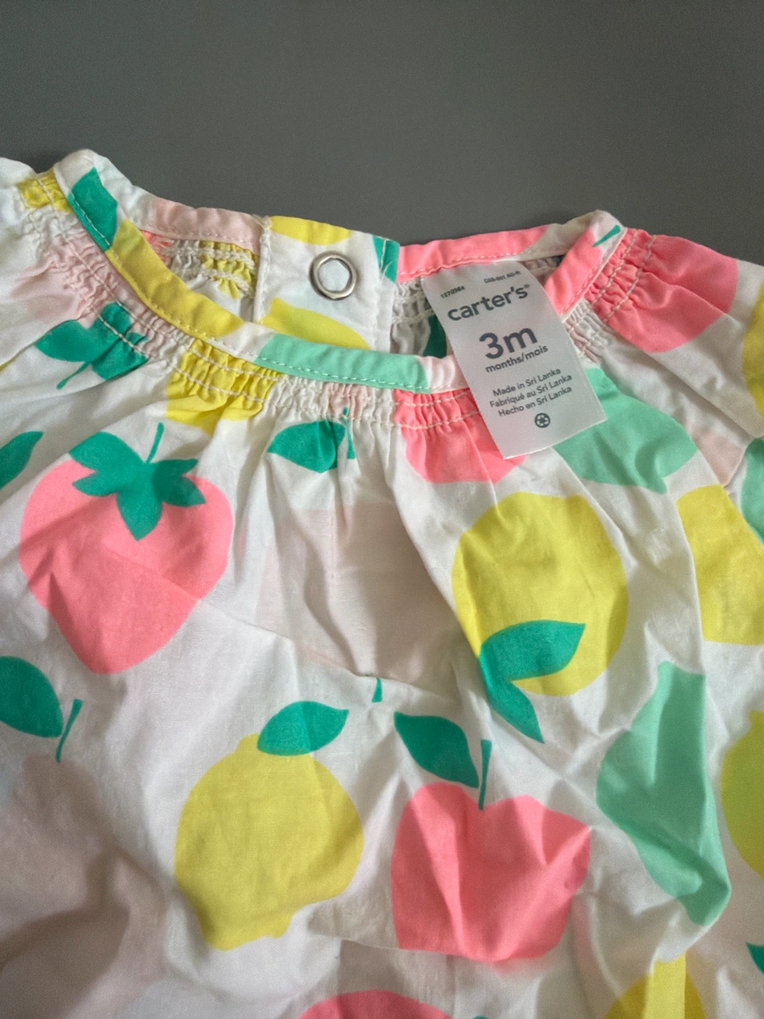 Carter's Baby Girl Fruit Print Top - photo 2